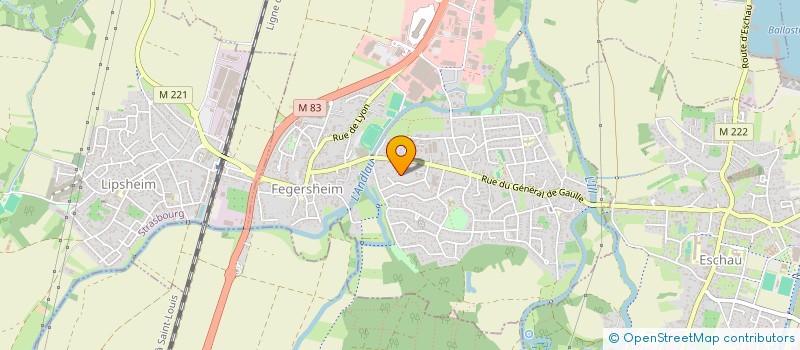 localisation de l'entreprise MADAME LEA DANIEL  FEGERSHEIM