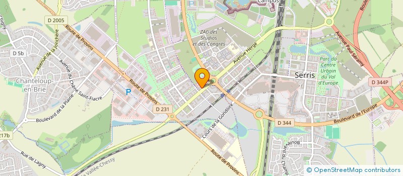 localisation de l'entreprise MADAME LEA DARTNELL  MONTEVRAIN