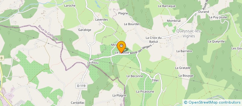 localisation de l'entreprise MADAME LEA DE JESUS  QUEYSSAC-LES-VIGNES