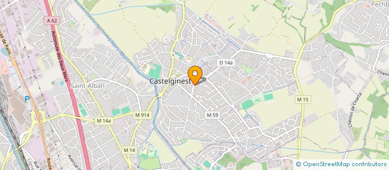 localisation de l'entreprise MADAME LEA DEBACHY  CASTELGINEST