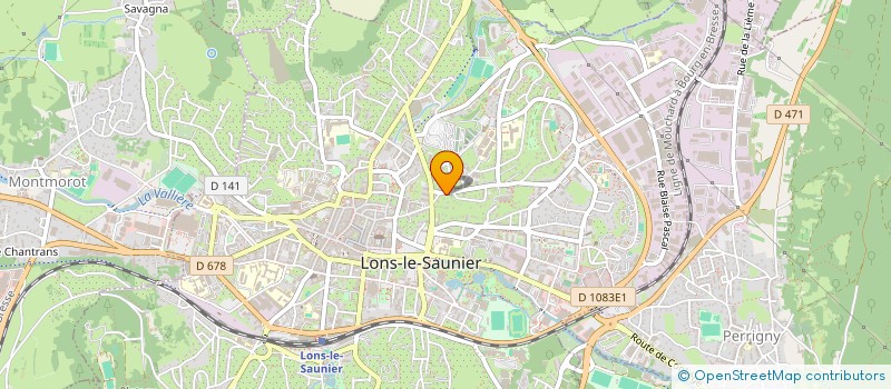 localisation de l'entreprise MADAME LEA DEFFEUILLE  LONS-LE-SAUNIER