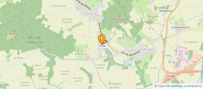 localisation de l'entreprise MADAME LEA DEGAUCHY  SUZOY