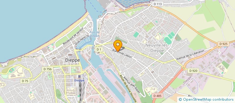 localisation de l'entreprise MADAME LEA DEL GALLO  DIEPPE