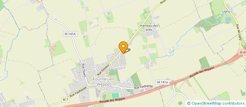 localisation de l'entreprise MADAME LEA DELABRE  FOURNES-EN-WEPPES