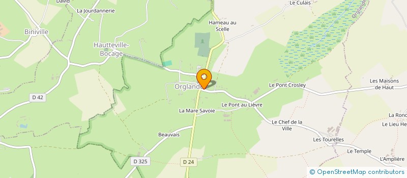 localisation de l'entreprise MADAME LEA DELAHAYE  ORGLANDES