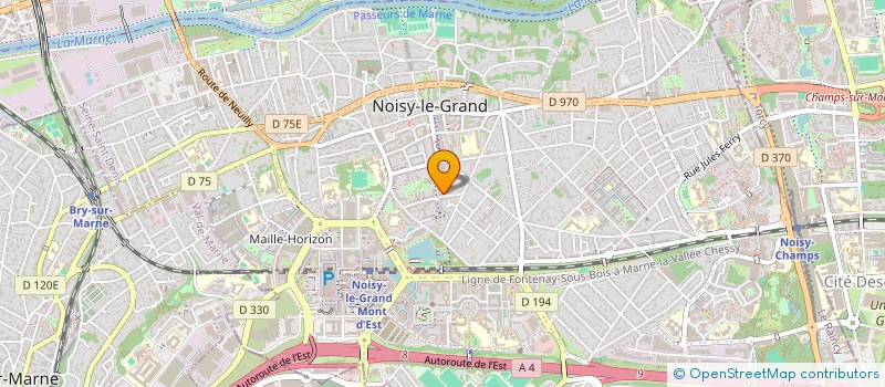 localisation de l'entreprise MADAME LEA DELMAS  NOISY-LE-GRAND