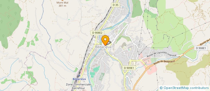 localisation de l'entreprise MADAME LEA DENEUVILLE  BEDARIEUX