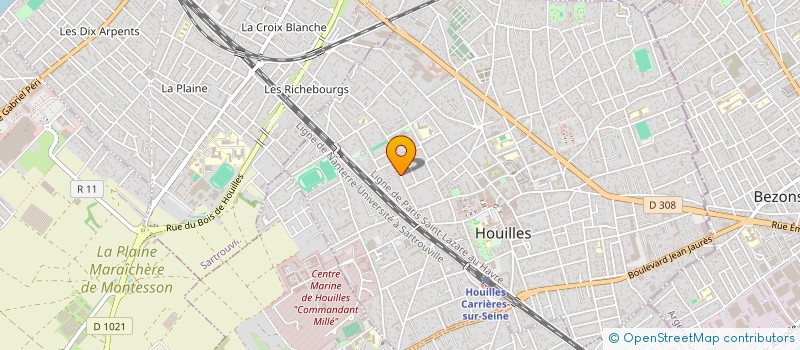 localisation de l'entreprise MADAME LEA DESBORDES  HOUILLES