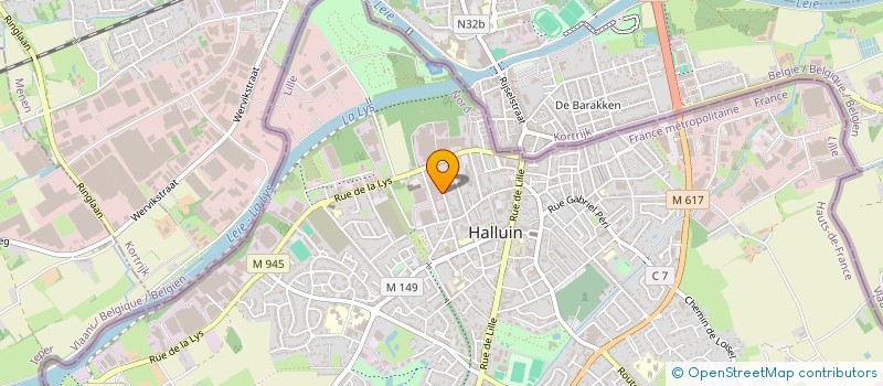 localisation de l'entreprise MADAME LEA DESJARDIN  HALLUIN