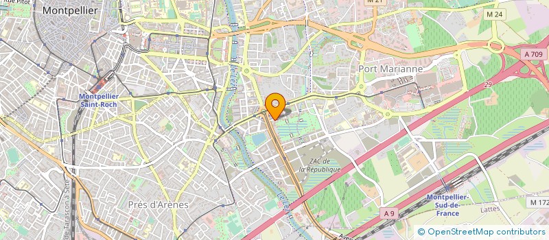 localisation de l'entreprise MADAME LEA DI-PIAZZA  FABREGUES