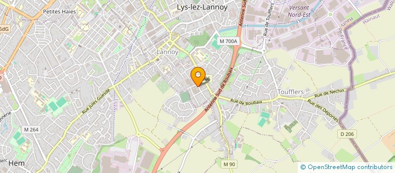 localisation de l'entreprise MADAME LEA DIMPRE  LYS-LEZ-LANNOY