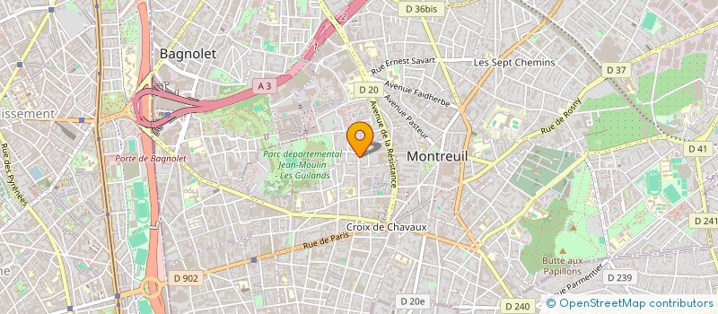 localisation de l'entreprise MADAME LEA DJADJA à MONTREUIL