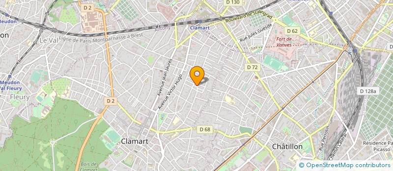 localisation de l'entreprise MADAME LEA DJURADO à CLAMART