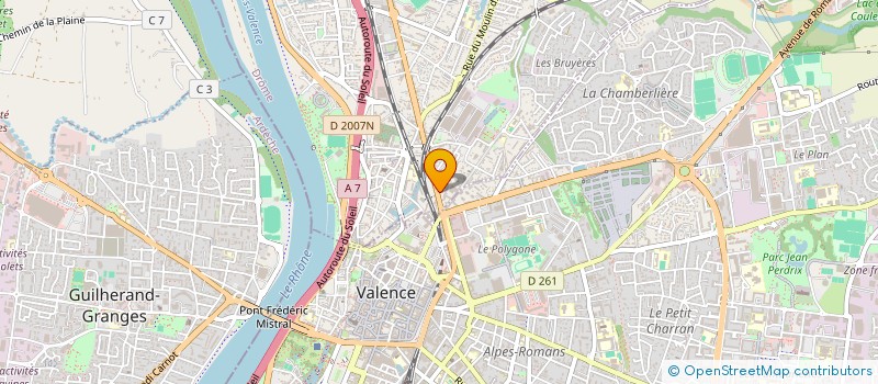 localisation de l'entreprise MADAME LEA DONZELOT  BOURG-LES-VALENCE