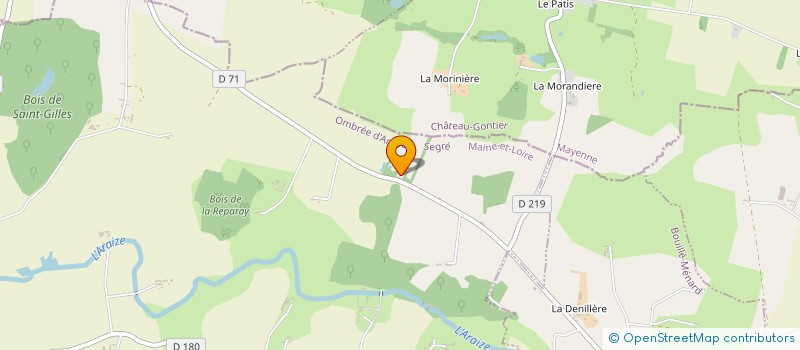 localisation de l'entreprise MADAME LEA DORIS à OMBREE D'ANJOU