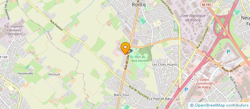 localisation de l'entreprise MADAME LEA DRISSI  RONCQ