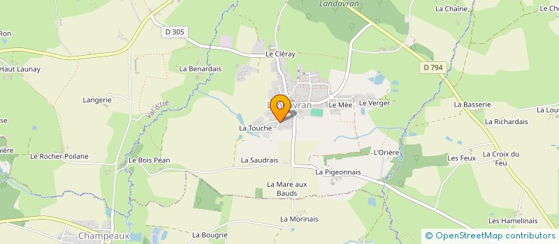 localisation de l'entreprise MADAME LEA DUBOIS  LANDAVRAN