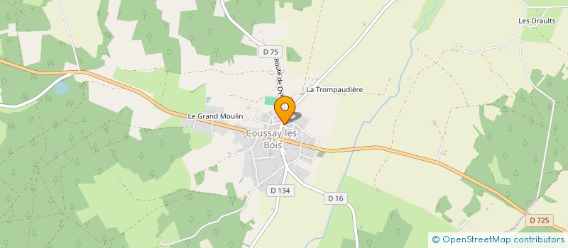 localisation de l'entreprise MADAME LEA DUBOURG  COUSSAY-LES-BOIS