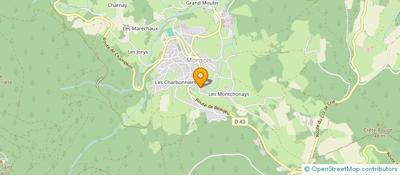 localisation de l'entreprise MADAME LEA DUFOUR  DEUX-GROSNES