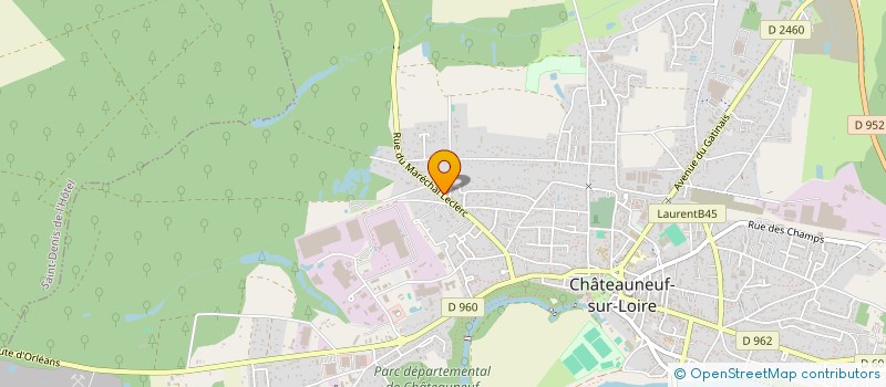 localisation de l'entreprise MADAME LEA DUMAS à CHATEAUNEUF-SUR-LOIRE