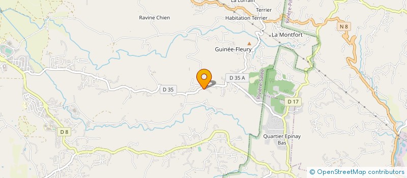 localisation de l'entreprise MADAME LEA DUVAL  RIVIERE-SALEE