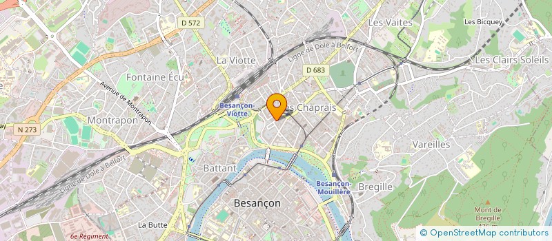 localisation de l'entreprise MADAME LEA FAIVRE à BESANCON