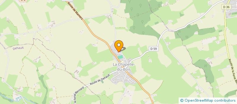 localisation de l'entreprise MADAME LEA FAUCHEUX  LA CHAPELLE-DU-BOIS