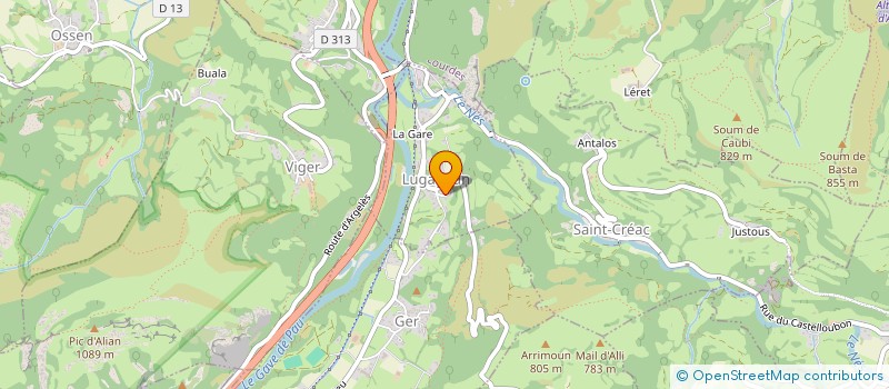 localisation de l'entreprise MADAME LEA FAURE  LUGAGNAN