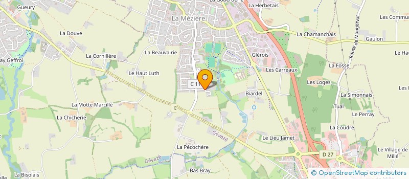 localisation de l'entreprise MADAME LEA FAVEREAU à LA MEZIERE