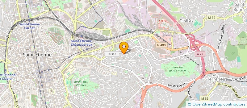 localisation de l'entreprise MADAME LEA FERRAND  SAINT-ETIENNE