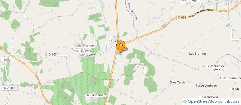 localisation de l'entreprise MADAME LEA FIQUET  SAINT-DIZANT-DU-BOIS