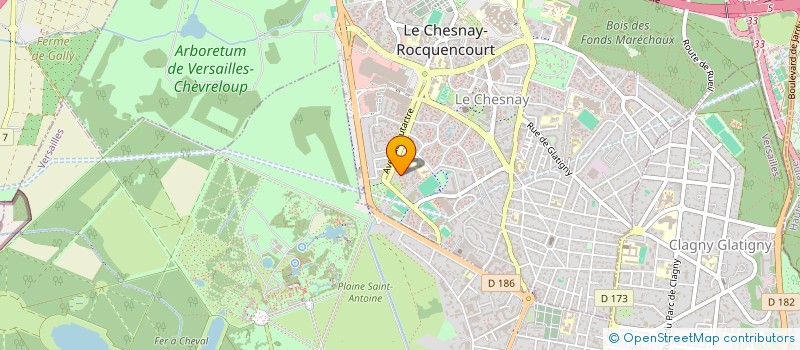 localisation de l'entreprise MADAME LEA FLORENT  LE CHESNAY-ROCQUENCOURT