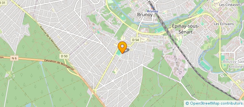 localisation de l'entreprise MADAME LEA FORGET  BRUNOY