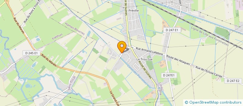 localisation de l'entreprise MADAME LEA FOURNIER  HAMES-BOUCRES