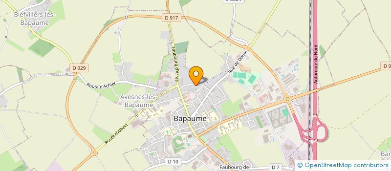 localisation de l'entreprise MADAME LEA FRANCOIL  BAPAUME