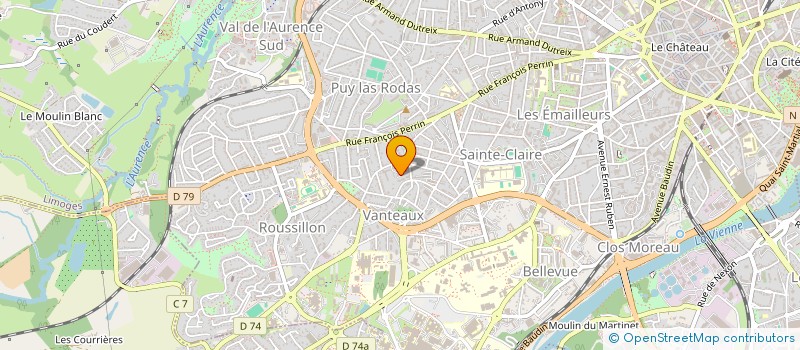 localisation de l'entreprise MADAME LEA GARRAUD à LIMOGES