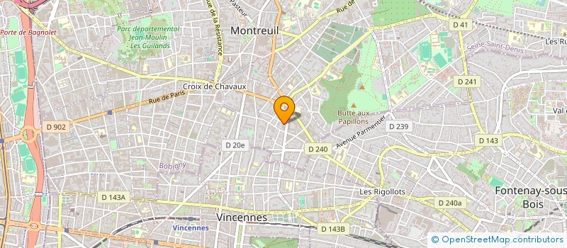localisation de l'entreprise MADAME LEA GAUTHIER à MONTREUIL