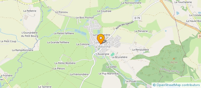 localisation de l'entreprise MADAME LEA GIBERT  SAINT-MARS-LA-REORTHE