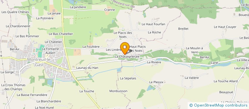 localisation de l'entreprise MADAME LEA GIRAUDEAU à MONTREUIL-LE-GAST