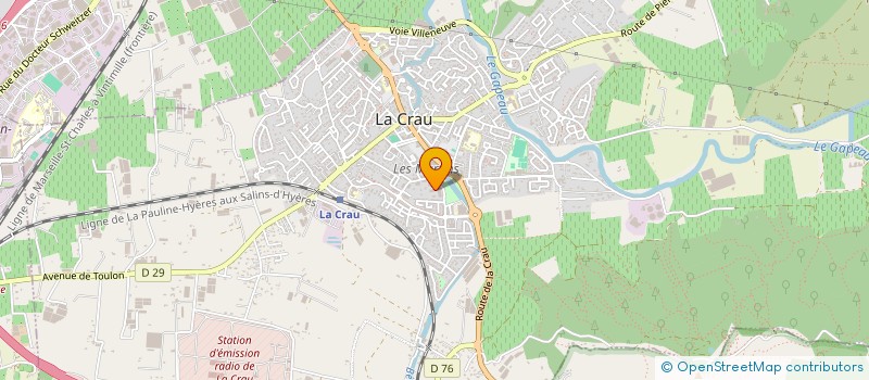 localisation de l'entreprise MADAME LEA GOBILLON  LA CRAU