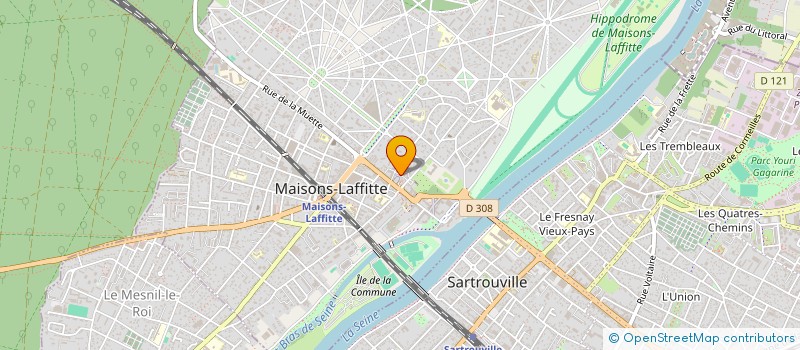 localisation de l'entreprise MADAME LEA GODARD  MAISONS-LAFFITTE