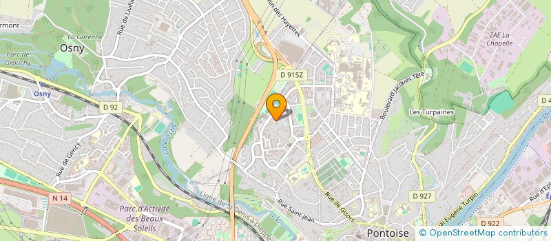 localisation de l'entreprise MADAME LEA GODEZENNE  PONTOISE