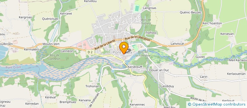 localisation de l'entreprise MADAME LEA GOESSEN  PONT-CROIX