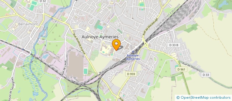 localisation de l'entreprise MADAME LEA GOIN  AULNOYE-AYMERIES