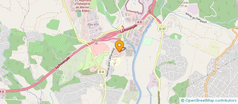 localisation de l'entreprise MADAME LEA GOYAT à FREJUS