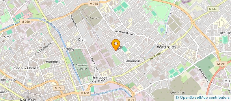 localisation de l'entreprise MADAME LEA GREF  WATTRELOS