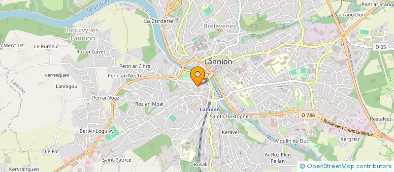 localisation de l'entreprise MADAME LEA GRIGNON à LANNION