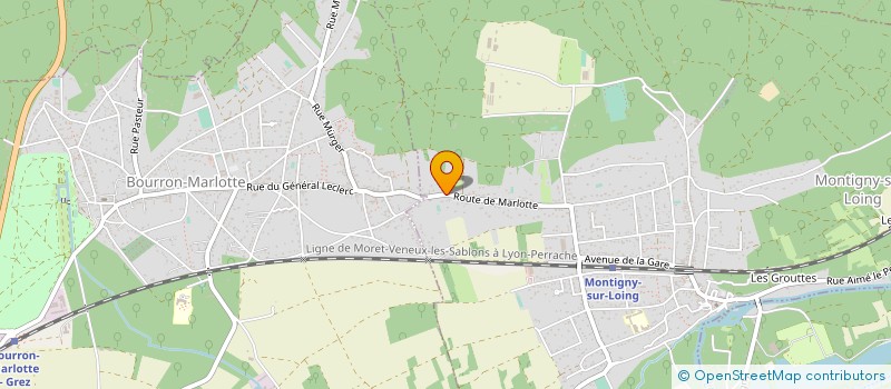 localisation de l'entreprise MADAME LEA GRILLERE  MONTIGNY-SUR-LOING