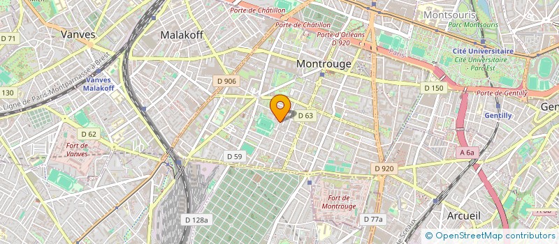 localisation de l'entreprise MADAME LEA GRUSPAN  MONTROUGE