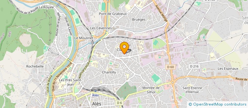 localisation de l'entreprise MADAME LEA GUERRAIRI  ALES